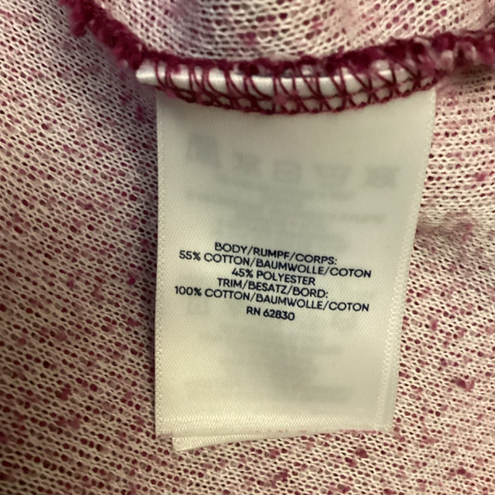 Women’s Lands End Cowl Neck Sweatshirt Purple Long Sleeve Textured Knit Fall - Picture 5 of 9